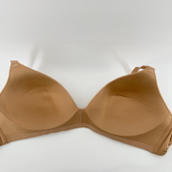 Skims‎ Wireless Form T-Shirt Demi Bra Ochre Nude 38DDD Molded Cups Adjustable - Picture 9 of 10